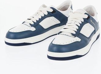 Santoni Leather Sneakers AIR With Contrast Details size 45,5
