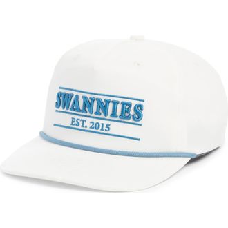 Swannies Charlie Cotton Baseball Cap in Vintage White at Nordstrom