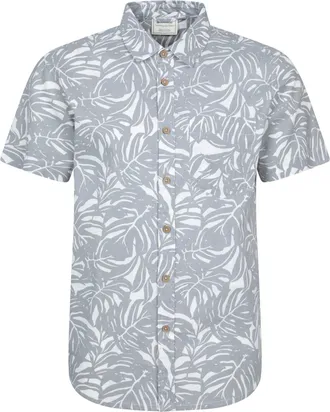 Mountain Warehouse Overhemd met korte mouwen voor heren Tropical (Grijs)