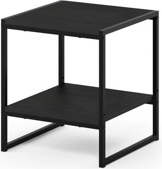 Furinno Camnus Modern Living 2-Tier End Table, Americano