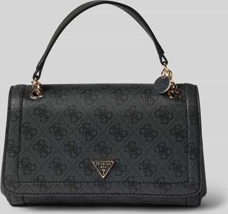 Guess Handtasche mit Label-Applikationen Modell NOELLE II in Anthrazit, Größe 1