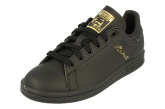 adidas Originals Stan Smith Mens Trainers Black - Size UK 7