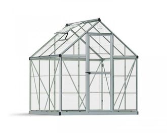 Palram Greenhouse Harmony 6X6- Polycarbonate - L186 x W185 x H208 - Silver