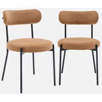 Sweeek Silla De Metal Y Tela Simple, Set De 2