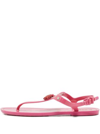 Tod's pre-owned tassel-detail flat sandals - Pink