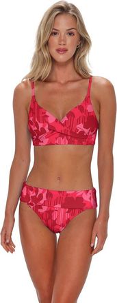 Sunsets Lyla Bralette Bikini Swimsuit Top in Rambling Rose at Nordstrom, Size 3X-Large