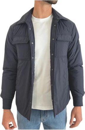 Afterlabel Giubbotto Belluno - Heren - Winterjassen - Blauw - S - Nylon - Jassen