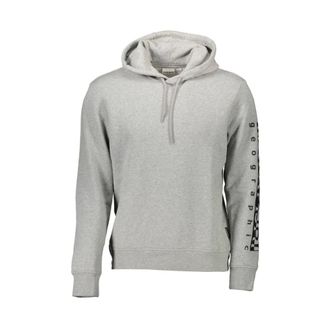 Napapijri Hoodies, male, Gray, Size: 2XL Hooded Sweatshirt