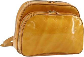 Louis Vuitton Pre-owned Shoulder Bags, female, Yellow, Size: ONE SIZE Pre-owned Vintage Patent Leather Shoulder Bag