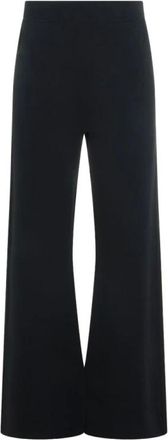 Max Mara Dames, Broeken, Blauw, Maat: S