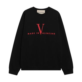 Valentino Garavani Hombre, Sudaderas, Negro, Talla: L