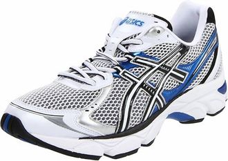 Asics Mens Gt 2140 Running Shoes In White Navy