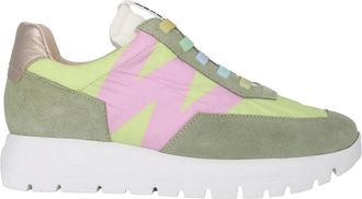 Wonders Groene Mix Comfort Sneakers voor Vrouwen - Dames - Sneakers - Groen - 36 EU - Schoenen