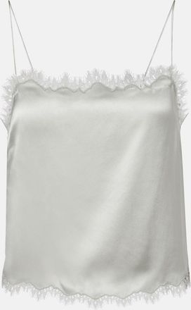 D&ocirc;en D&ocirc;en Top lencero lencero Loure de seda con encaje