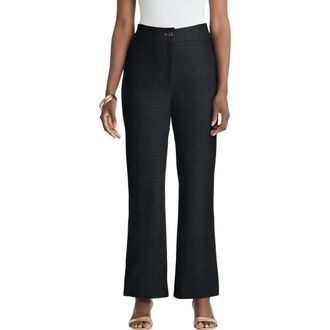 Jessica London Tummy Control Bi-Stretch Bootcut Pant in Black at Nordstrom, Size 12