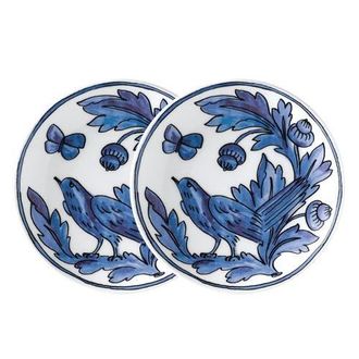 Twig New York Heritage Blue Bird Set of Two Accent Plates in Multi at Nordstrom