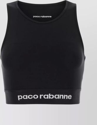 Paco Rabanne JERSEY BODYLINE streamlined racerback sleeveless top