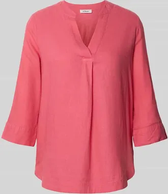 s.Oliver Red Label Relaxed Fit Tunika aus Leinen-Viskose-Mix in Pink, Gr&ouml;&szlig;e 34