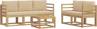 vidaXL Conjunto De Sof&aacute;s De Exterior 6 Uds. Vidaxl