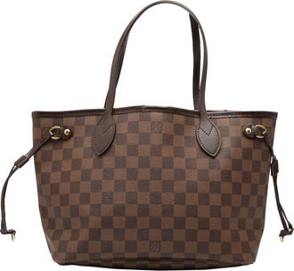Louis Vuitton Coated Canvas Damier Ebene Neverfull PM