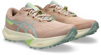 Asics Trailrunningschuh ASICS FUJI LITE 6, Damen, Gr. 37,5, pale apricot, lichen rock, Textil, Schuhe Trailrunningschuh, leichter Trailrunningschuhe