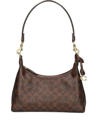 Coach Juliet zip patterned tote bag - women - Calf Leather/Canvas - OS - Brown