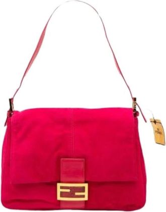 Fendi Pre-owned Shoulder Bags, female, Pink, Size: ONE SIZE Pre-owned Vintage Shoulder Bag