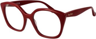 Max Mara Accessoires, Dames, Rood, ONE Size, Elegante Cat-Eye Optische Bril