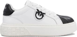Pinko Witte Sneakers Stijlvol Slip-On Ontwerp - Dames - Sneakers - Wit - 36 EU - Leer - Schoenen
