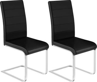 Woltu Woltu 2x Sillas De Comedor Silla Ergon&oacute;mica Para Oficina Y Casa Silla En Forma De C Con Respaldo Alto Silla De Cocina Moderna Y Chic Piel Sint&eacute;tica Ne