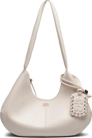 Ganni Borsa media con logo impresso - Toni neutri