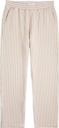 Les Deux Houston Structured Cotton-blend Trousers - Ivory - XL