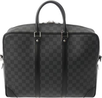 Louis Vuitton Black Damier Graphite Briefcase (Pre-Owned)