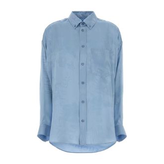 Balenciaga Dames, Blouses & Shirts, Blauw, Maat: XS