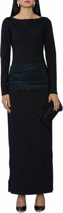 Staud Holland Long Sleeve Dress In Black