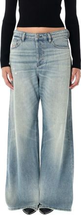 Diesel Light Blue Loose Fit Jeans