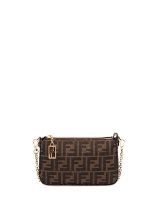 【関税＆送料込み】Fendi Denim-Effect Ff Jacquard Mom Uette Fendi Denim-Effect Ff Jacquard Mom Uette Small Bags from