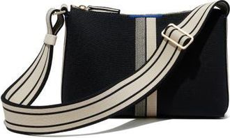 Rothy's The Casual Crossbody in Black & Ivory Stripe at Nordstrom