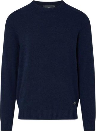 Liu Jo Trui met ronde hals - Heren - Ronde hals truien - Blauw - S - Truien & Vesten