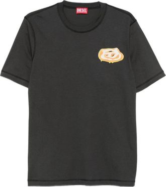 Diesel T Adjust V7 - Heren - T-shirts - Zwart - M - Katoen - Tops