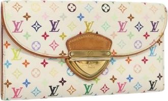 Louis Vuitton Pre-owned Wallets, female, White, Size: ONE SIZE Pre-owned Canvas Wallet