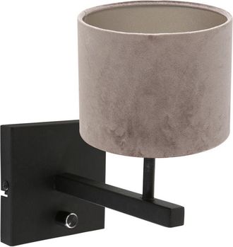 Steinhauer Steinhauer - lampada da parete - Stang - nero - metallo velluto