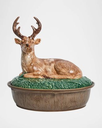 Juliska Forest Walk Stag Baker with Lid, 3.1 Quarts