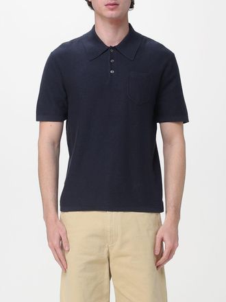 A.P.C. A. P.C. Striped Cotton and Cashmere Polo