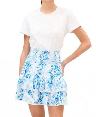 Allison New York Naomi Mini Skirt In Spring Florals