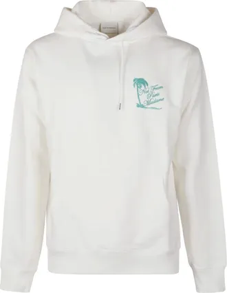Dr&ocirc;le de Monsieur Hoodies & sweatvesten, Heren, Wit, M, Katoen, Slogan Tresses Hoodie