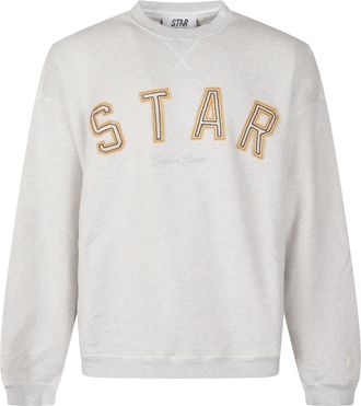 Golden Goose Star Sweatshirt - Heren - Sweatshirts - Grijs - XS - Katoen - Hoodies & sweatvesten
