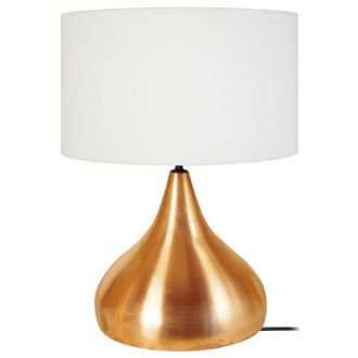 Tosel L&aacute;mpara de mesa 35 metal blanca