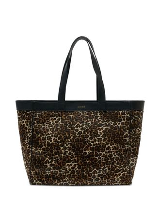 Anine Bing medium Rio leopard-pattern tote bag - Brown