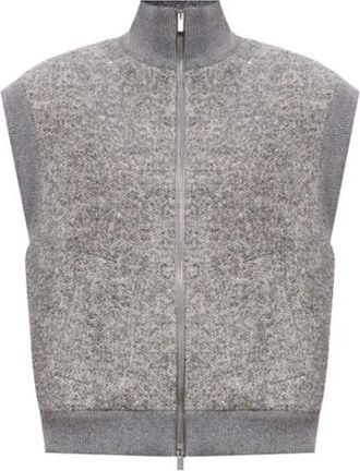 PESERICO Gilet - Dames - Bodywarmers - Grijs - XS - Jassen